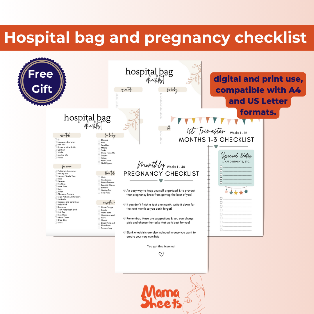 The Ultimate Pregnancy Planner & Journal – Google Sheets & Excel Edition